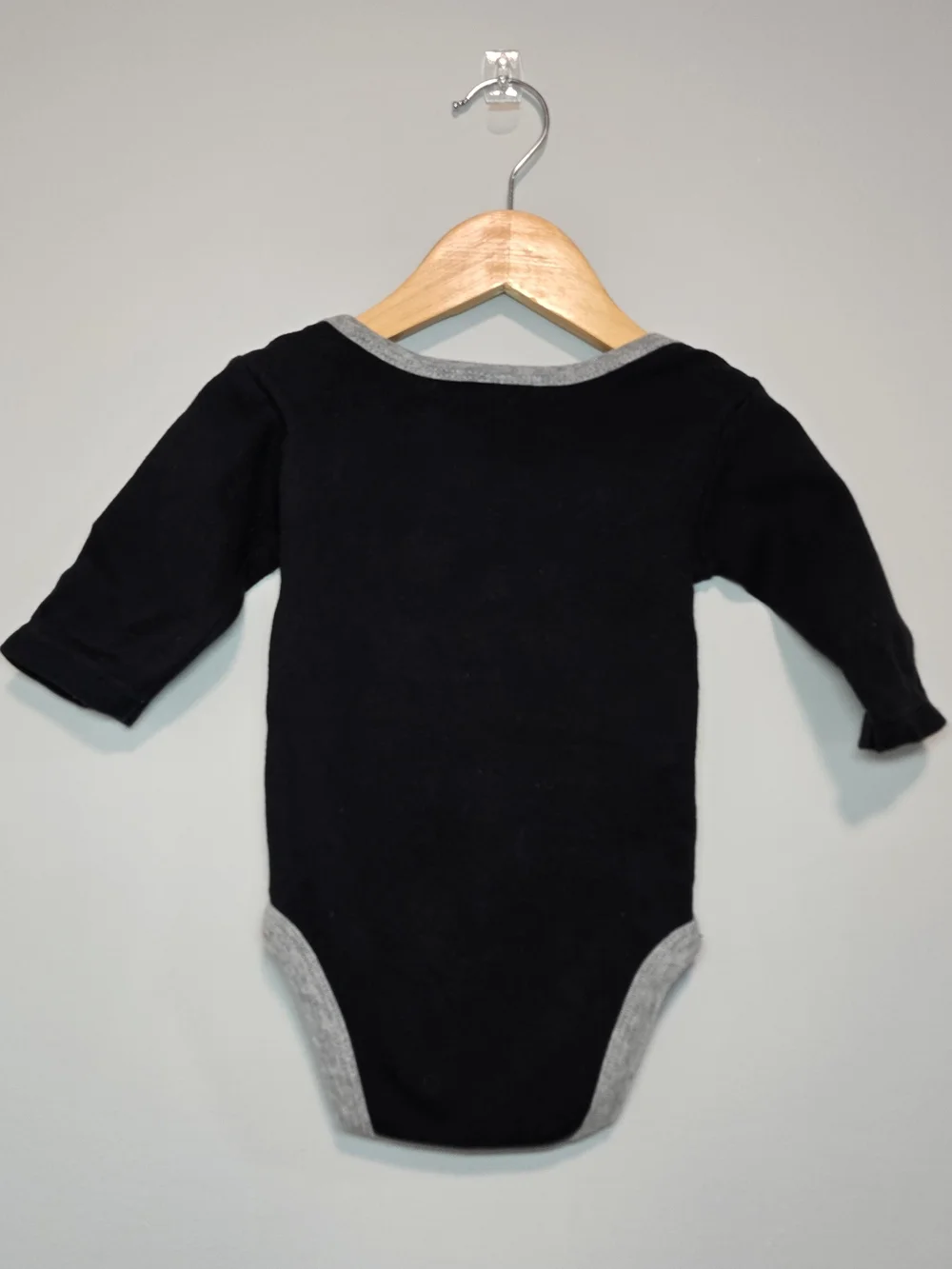 Gap I'm a Little Nightmare Black & Gray Baby  One-Piece Bodysuit Halloween Fall